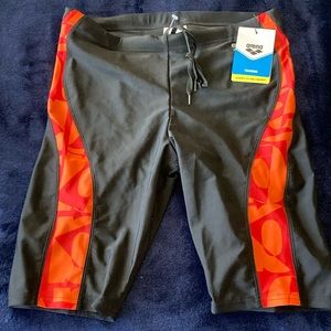 Arena Jammers, Black/Orange, Size 34